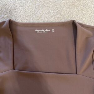 Abercrombie & Fitch Chocolate Brown Square-Neck Top